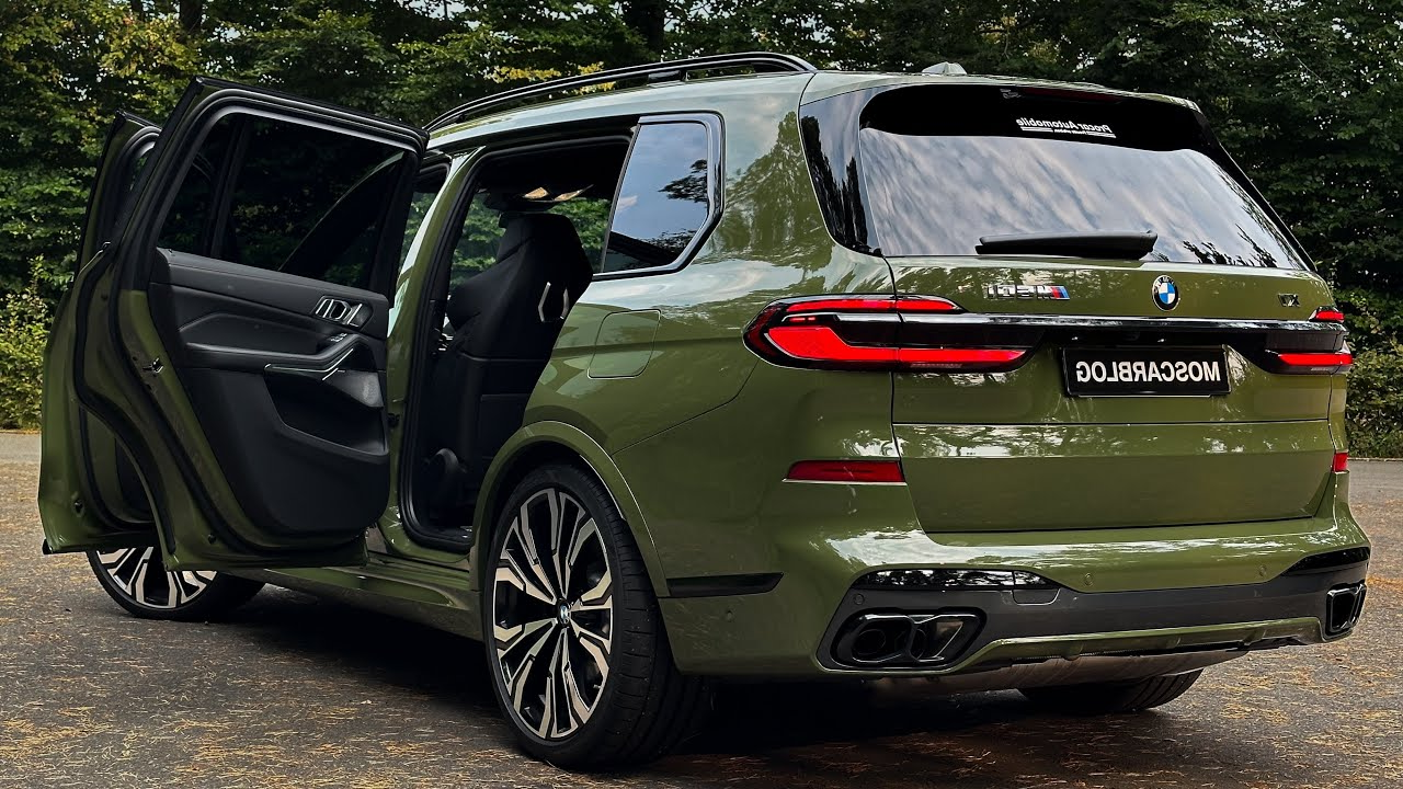 2025 BMW X7 M60i luxury SUV in sea green color