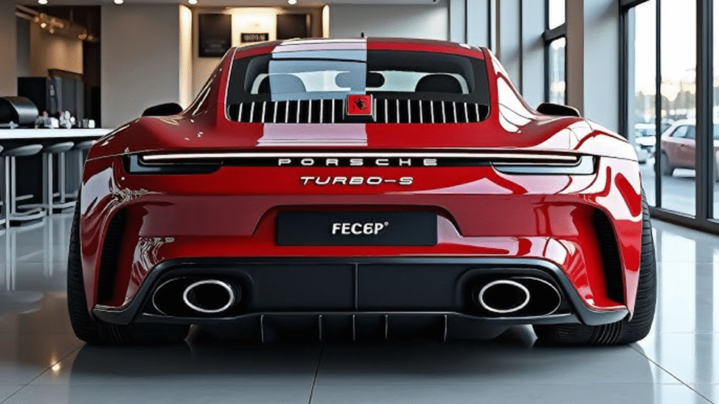 2026 Porsche 911 Sport GT Turbo-S luxury sports car back view