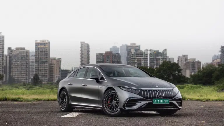 Mercedes-Benz EQS luxury electric sedan side view