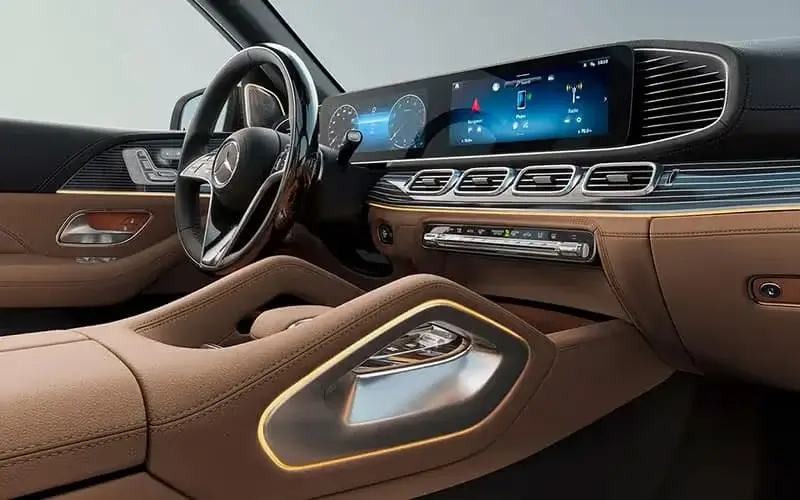 2026 Mercedes-Benz GLS luxury SUV exterior and three-row interior