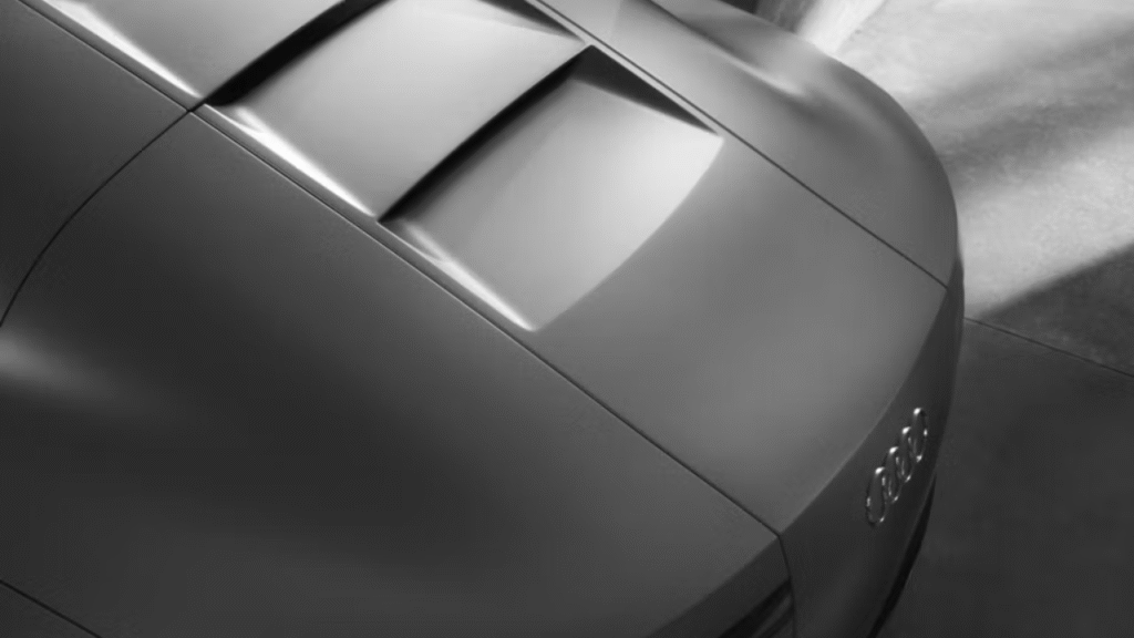 Audi Concept C back view – futuristic luxury concept car, not available as a production model.