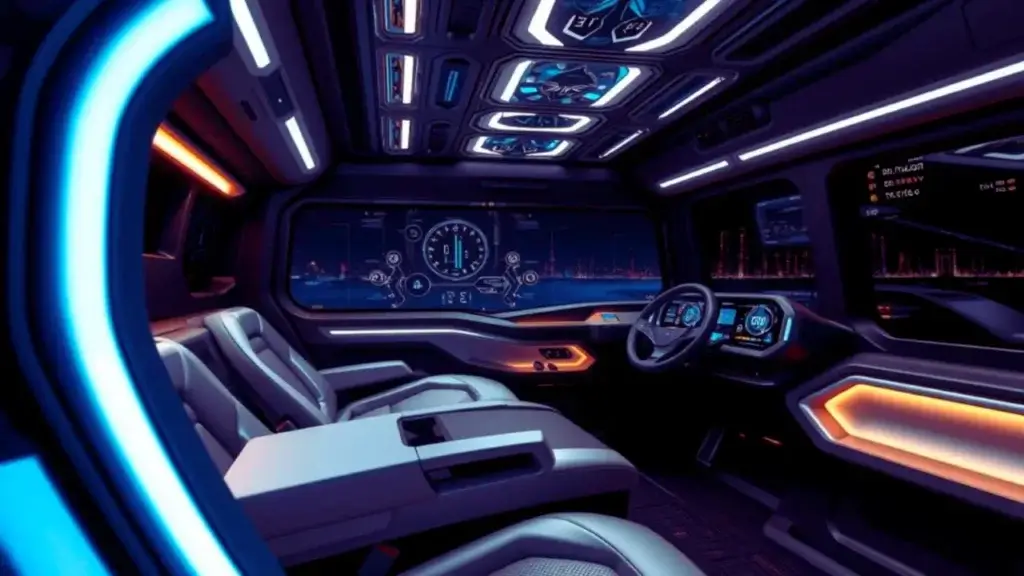 Cyber Truck Interior Futuristic Design Unveiled