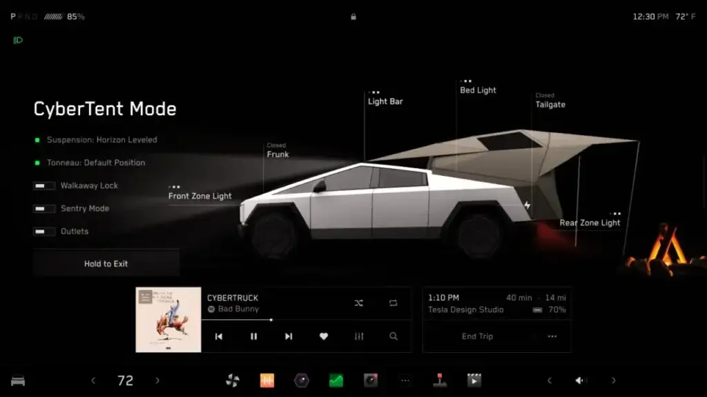 Cybertruck Receives 9 Exclusive Features in Tesla Update