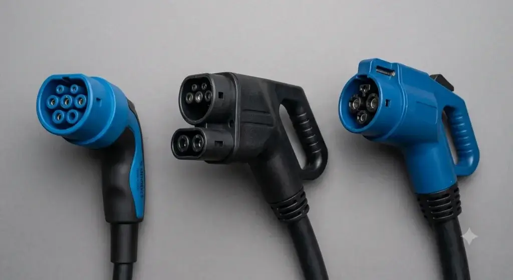 Comparison of Type 2, CCS and CHAdeMO EV charging connectors
