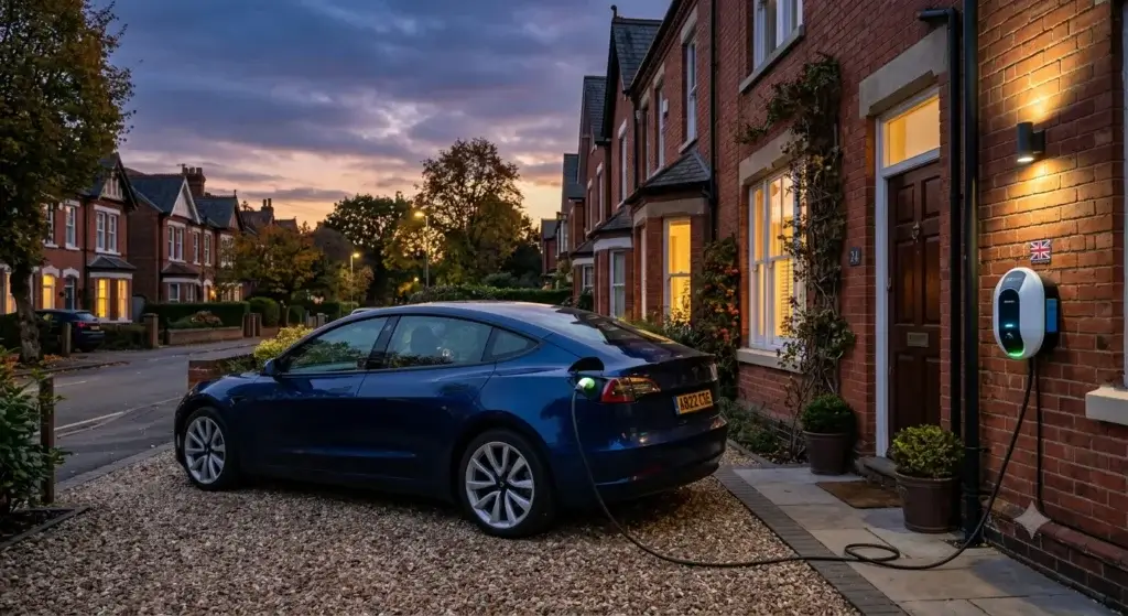 Electric vehicle charging, representing reliable EV brands like Tesla and Hyundai