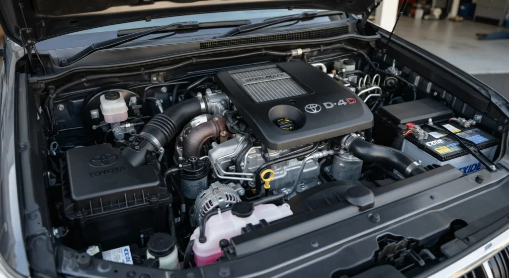 Auto Chevrolet Captiva 2.2 diesel engine bay close-up