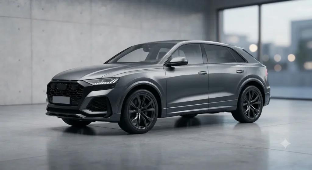 Modern performance SUV representing V6 and V8 powertrain choices.